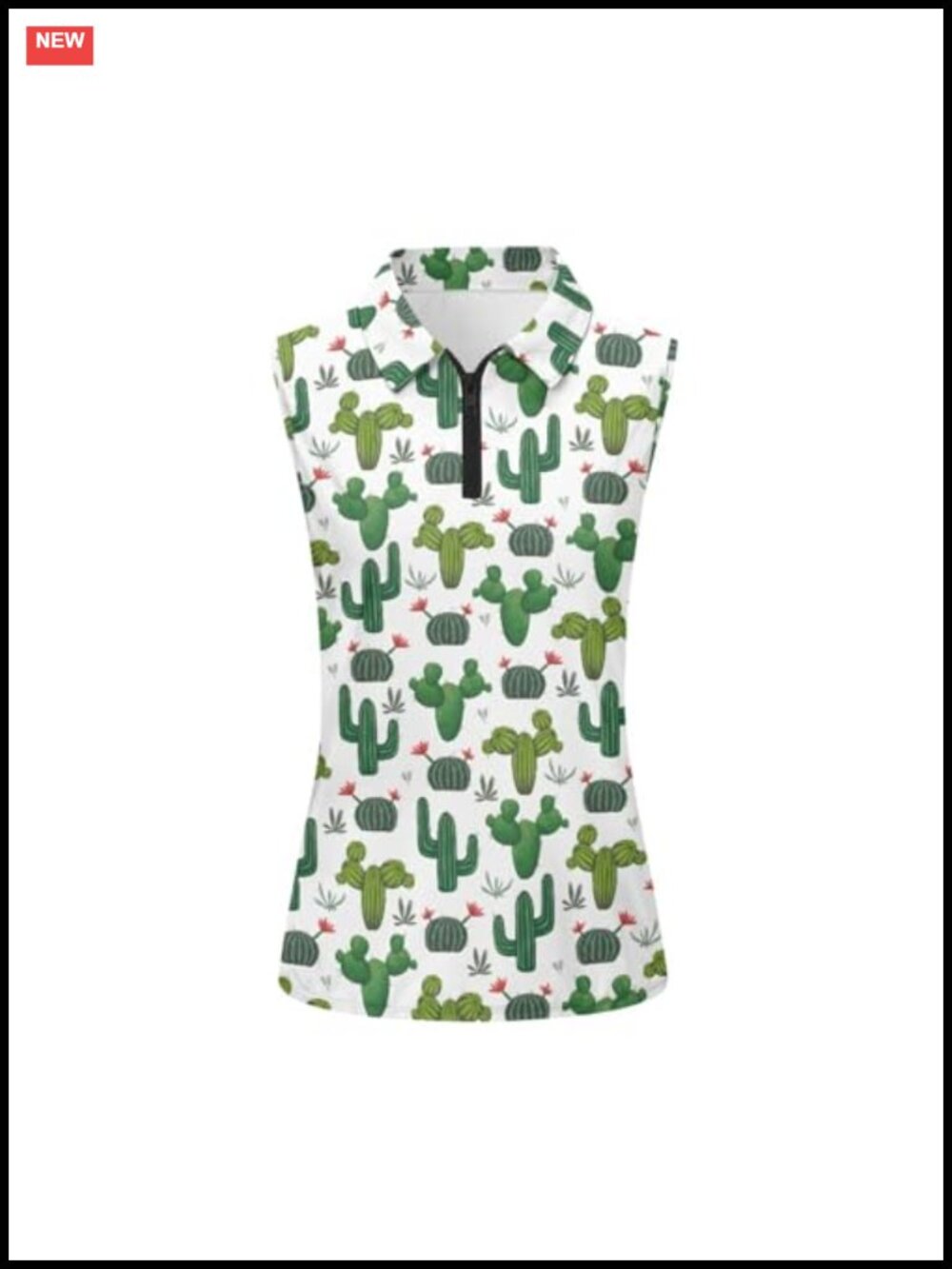 Sleeveless Golf Polo Shirt Quick Dry Collared Athletic Tank Top